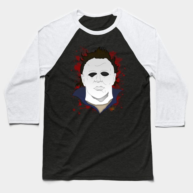 Illustrated Myers Baseball T-Shirt by schockgraphics